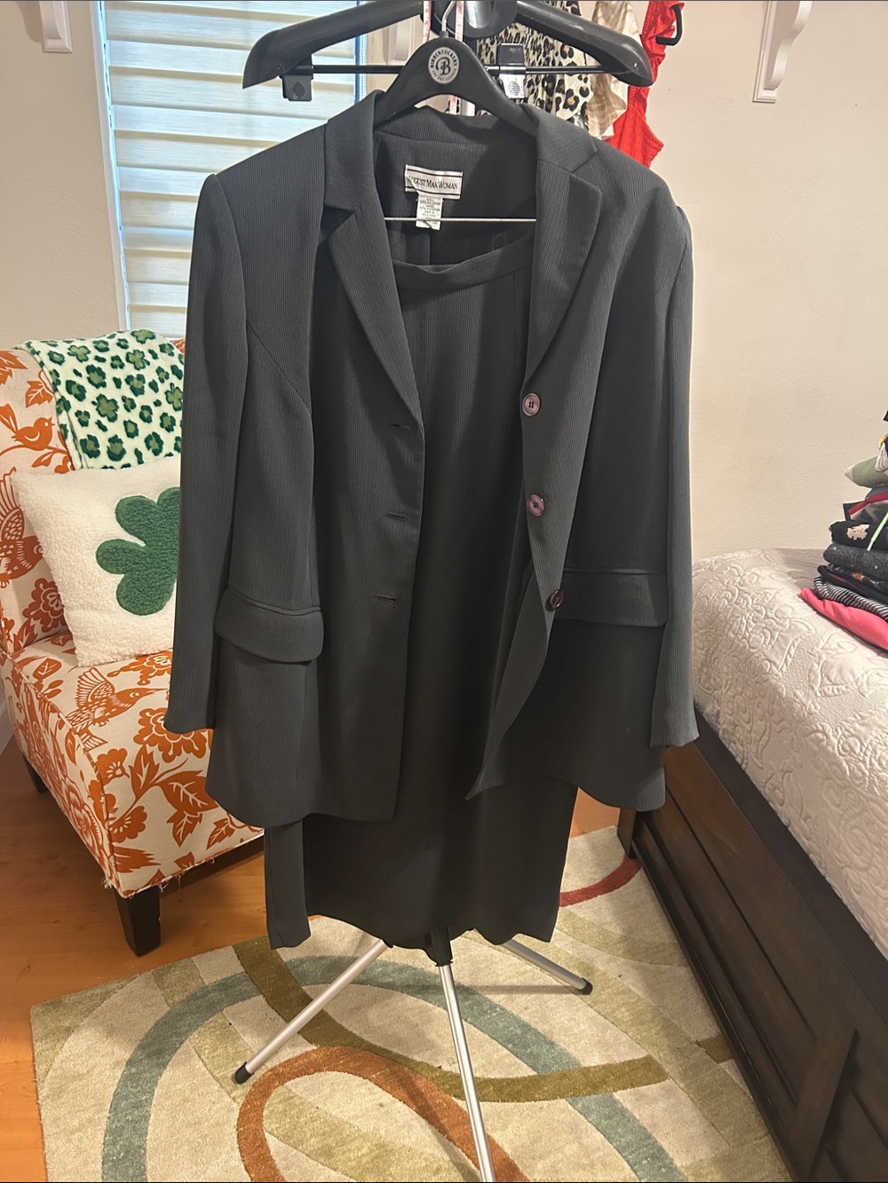 August Max Black Women’s Blazer and long skirt Set